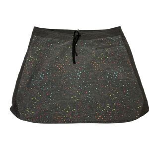 White Sierra Grey Multicolor Speckled Athletic Golf Tennis Skort SZ 10